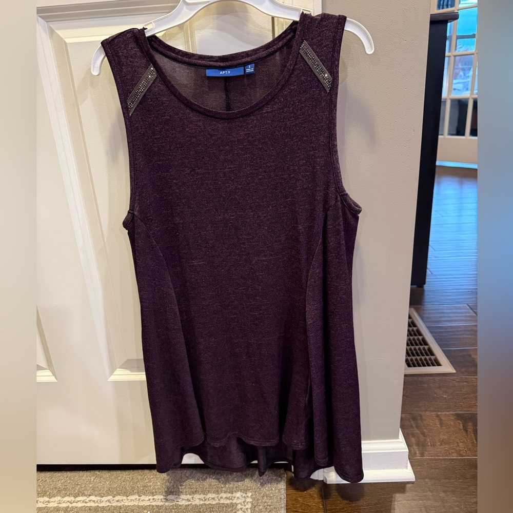 Apt. 9 Women's Dark Purple Tank Top